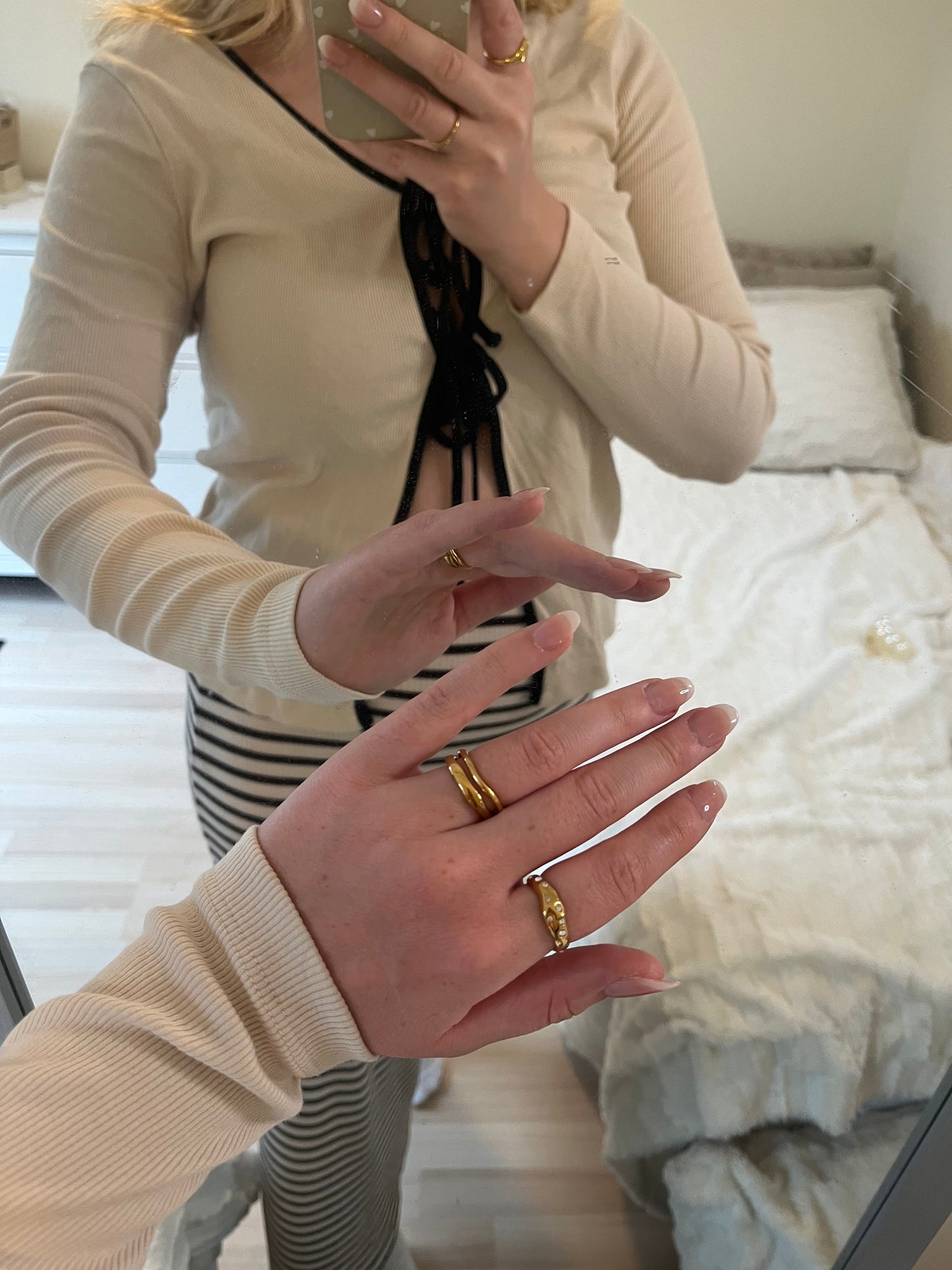 Halo Ring Sæt – Mini & Bold