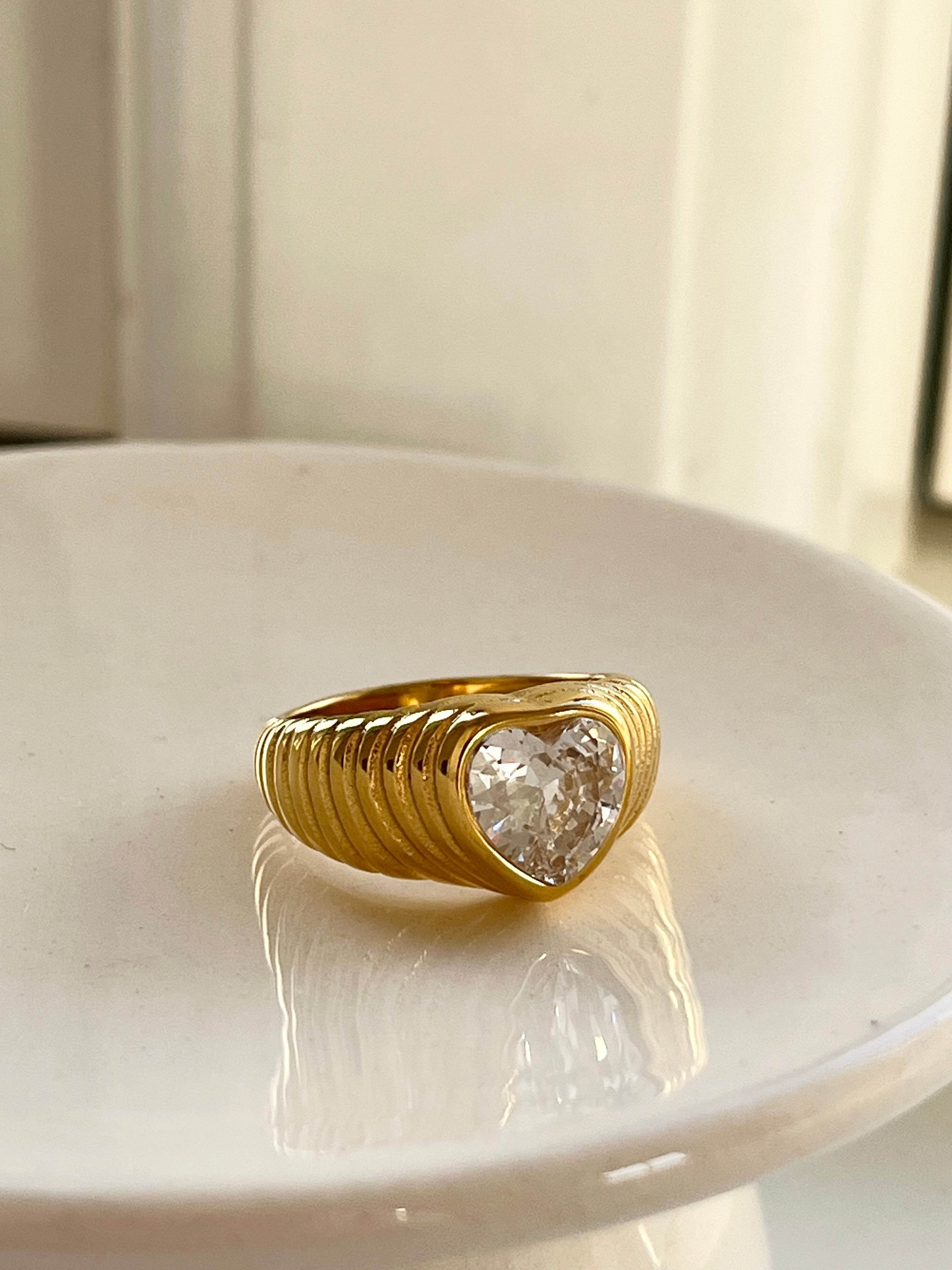 Shine Hjerte Ring (str. 54)