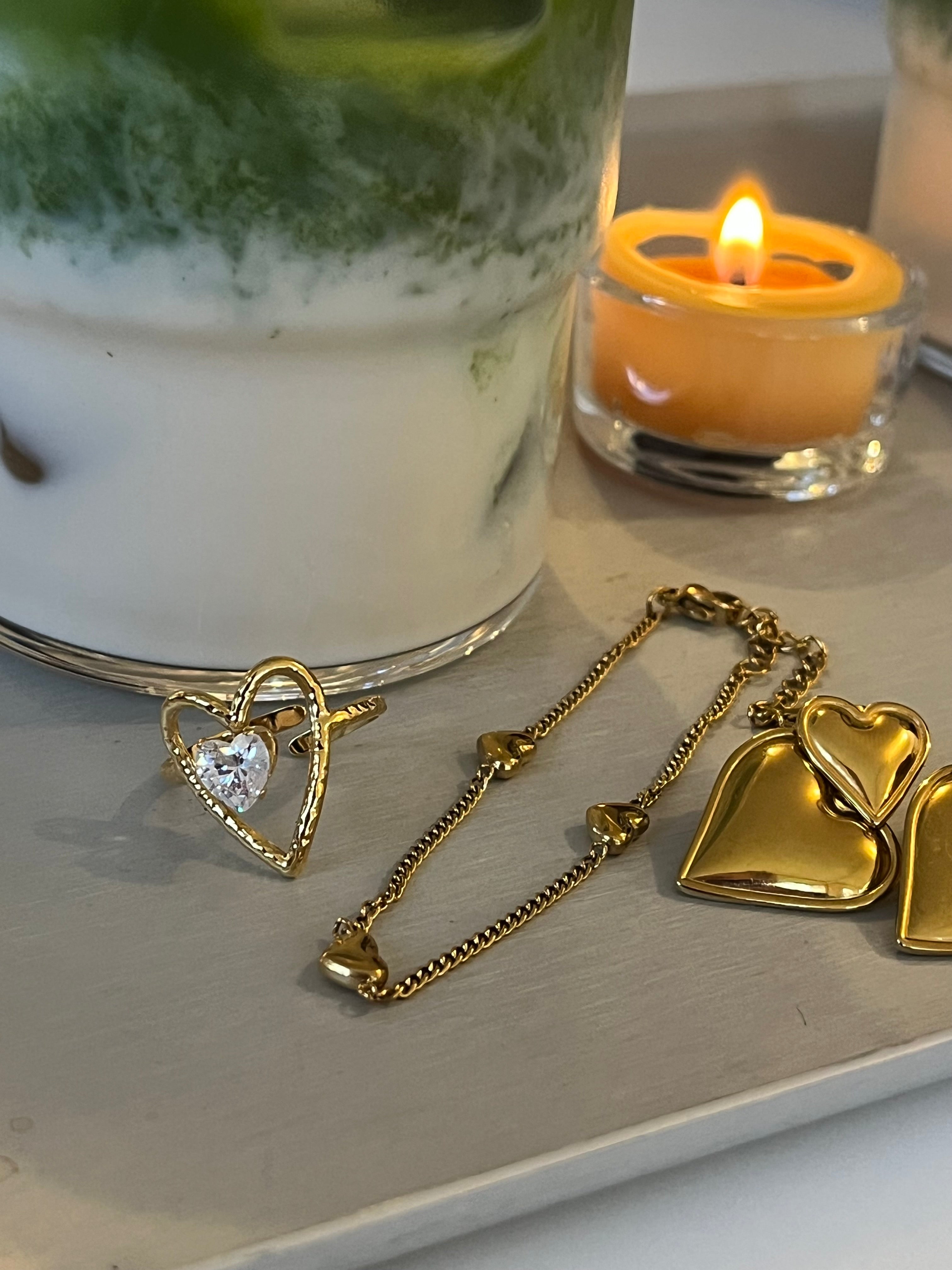 Ellie Hjerte Ring (justerbar)