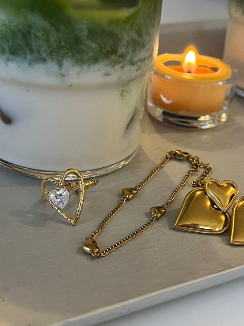 Ellie Hjerte Ring (justerbar)