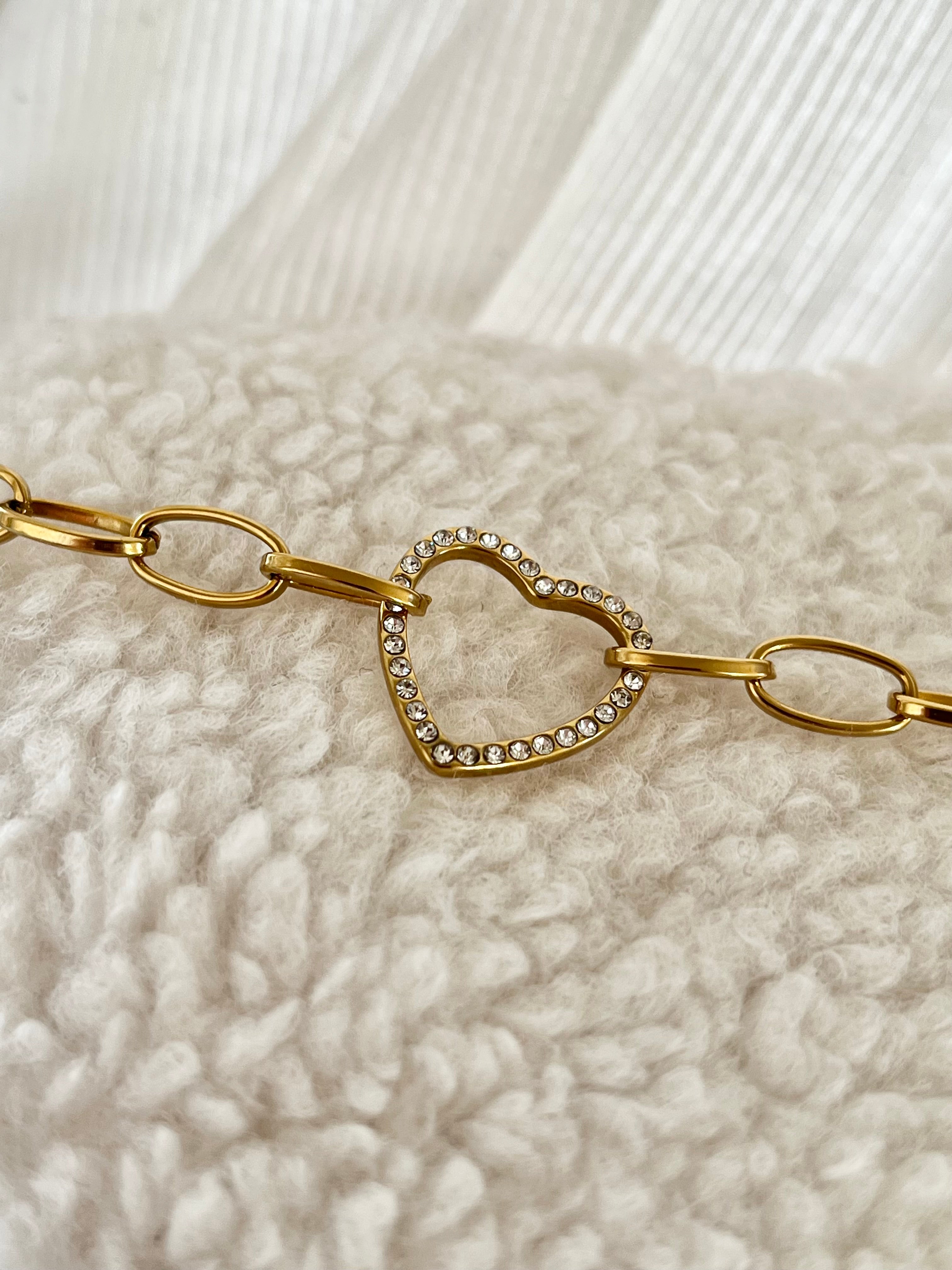 Hjerte Chain Armbånd