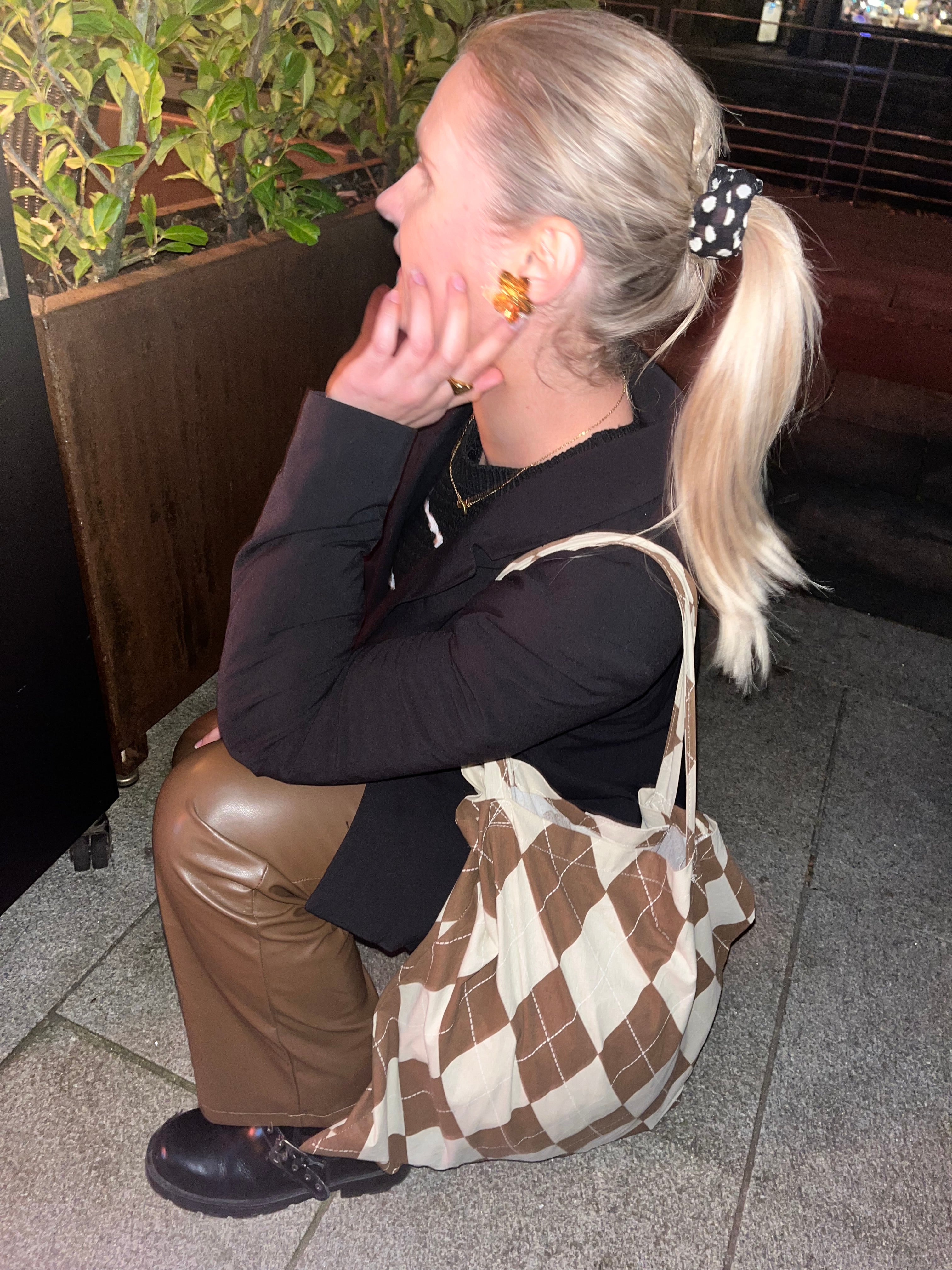 Store Blomster Øreringe