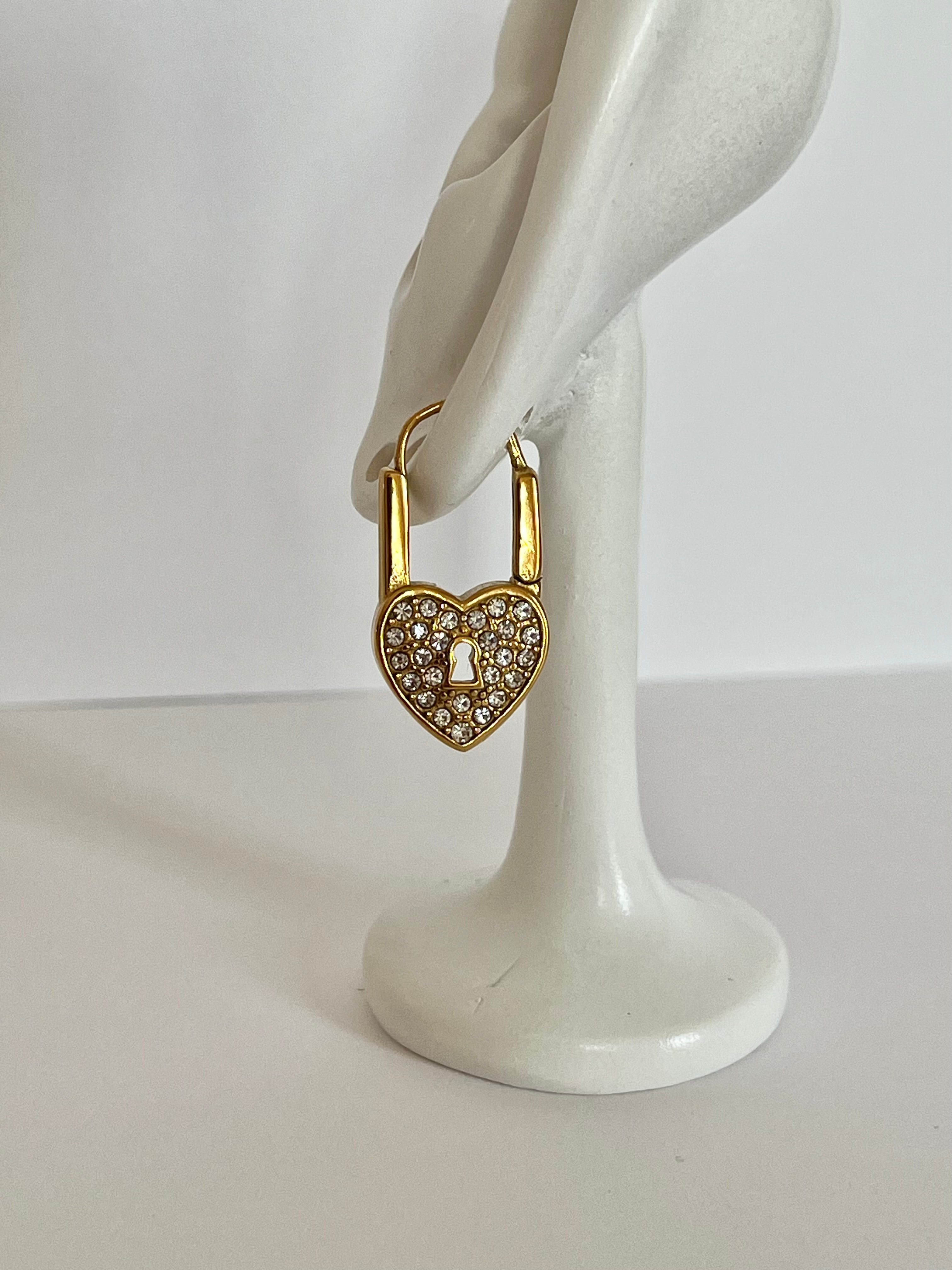 Hjerte-lås Øreringe