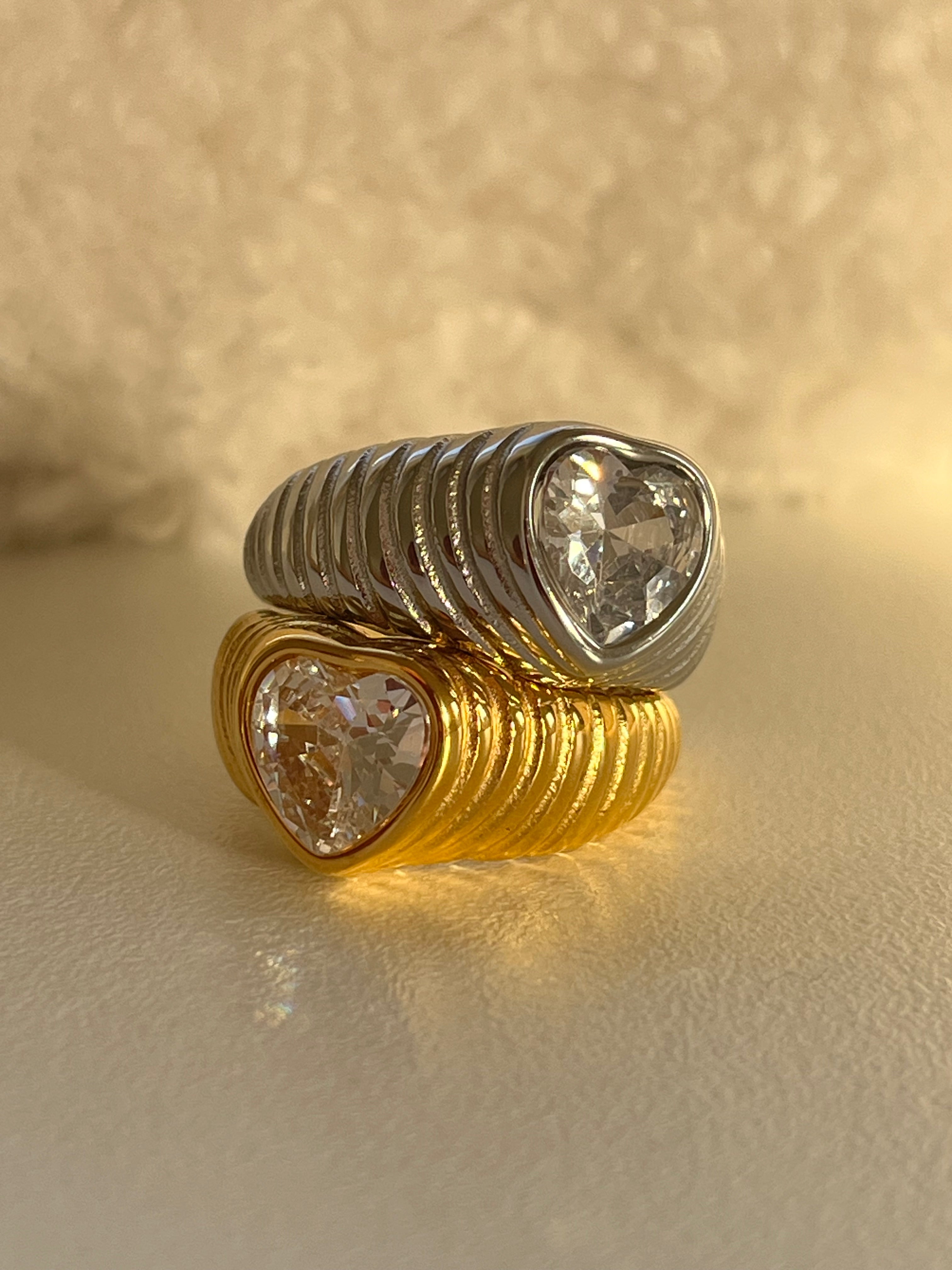 Shine Hjerte Ring (str. 54)