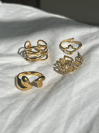 Bold Hjerte Ring (justerbar)