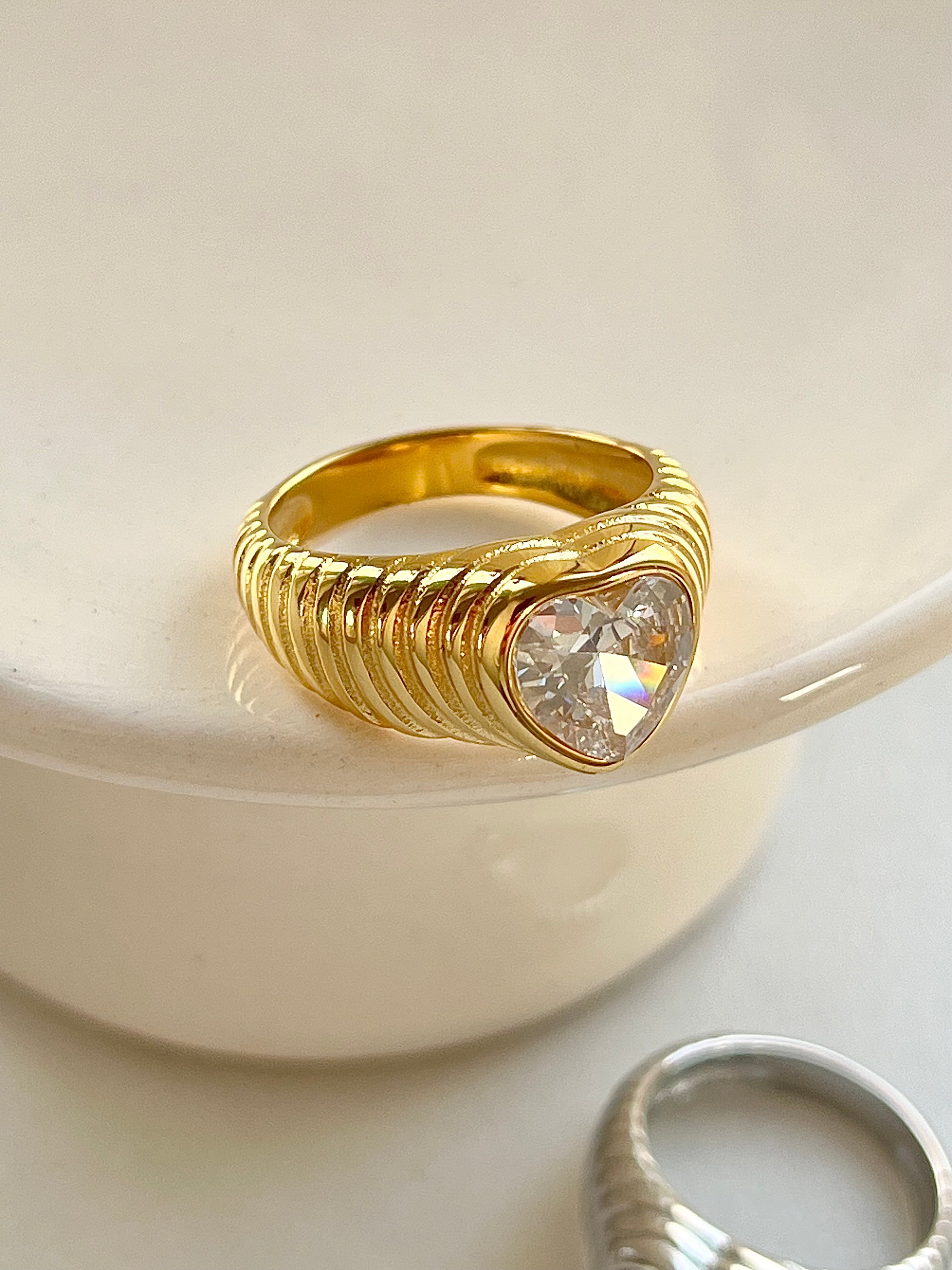 Shine Hjerte Ring (str. 54)