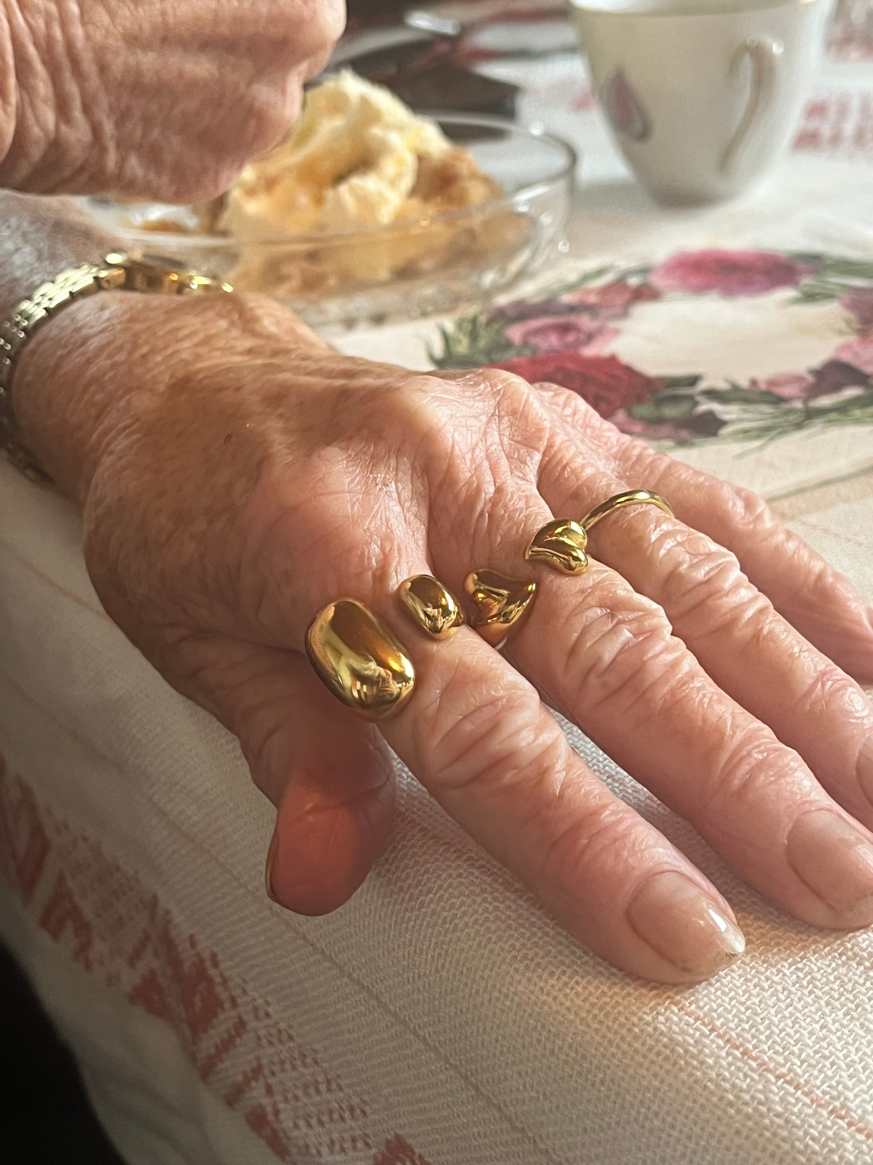 Bold Hjerte Ring (justerbar)