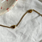 Hjerte Halskæde & Armbånd Gavesæt