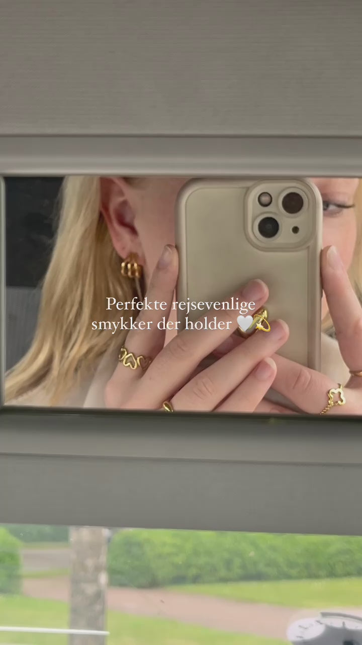 Bold Hjerte Ring (justerbar)